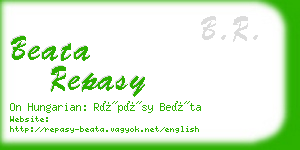 beata repasy business card